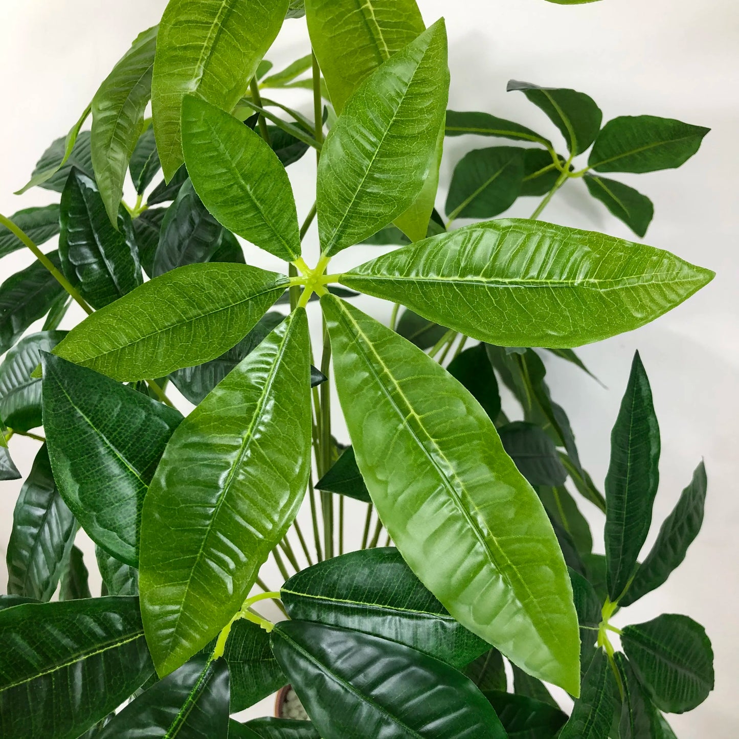 Large Artificial Monstera Tree Plastic Palm Leaves Fake Banyan Plants Brnch Green Lucky Tree For Home Garden Outdoor Party Decor