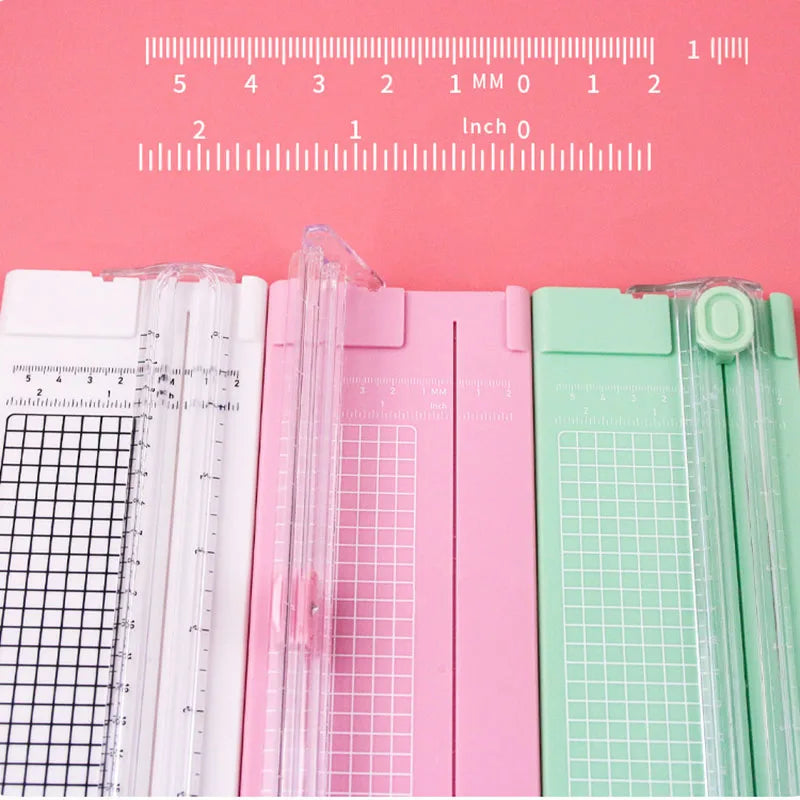 Hemasa A4 Paper Trimmer with Security Safeguard & Side Ruler Portable Straight Edge Cutter for Scrapbooking Craft Paper, Photos, Label