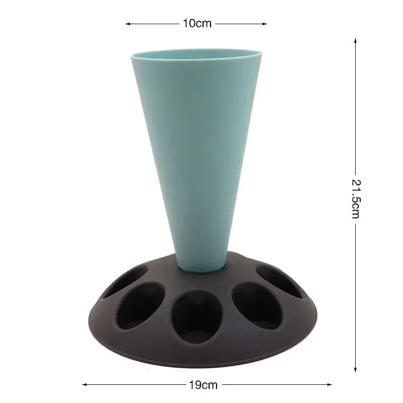 Piping Bag Nozzles Storage Rack Stand With 8 Slots Large Capacity Pastry Bag Mounting Holder Organizer Baking Accessories