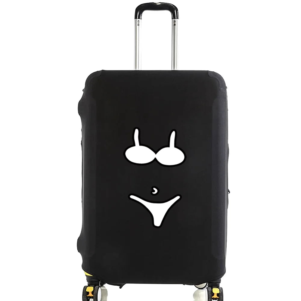 Tejesa Luggage Protective Cover for 18 To 28 Inch Pattern Trolley Suitcase Elastic Dust Bags Case