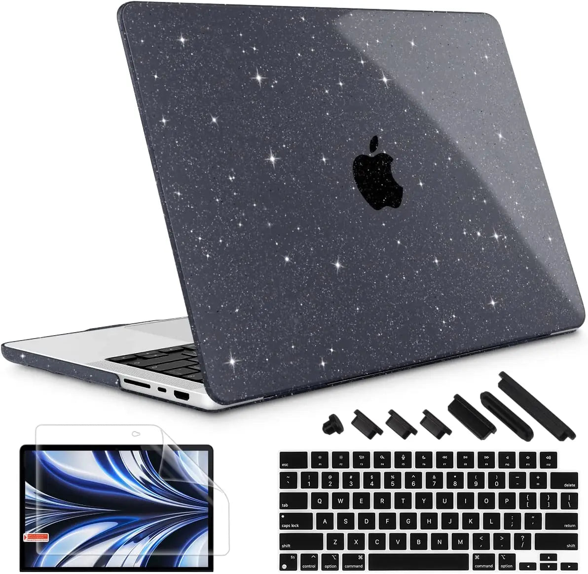 Hemasa  crystal case for MacBook 2024 M4 Air Pro 13inch A2681 A2337 A2338 M2 M1 2022 Pro 14 16 2023 M3 A2289 Retina M2
