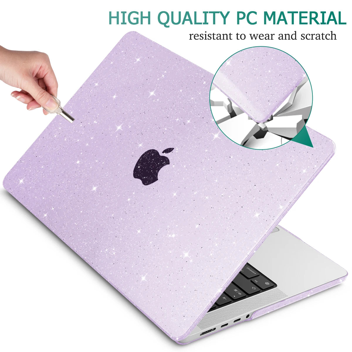 Hemasa  crystal case for MacBook 2024 M4 Air Pro 13inch A2681 A2337 A2338 M2 M1 2022 Pro 14 16 2023 M3 A2289 Retina M2