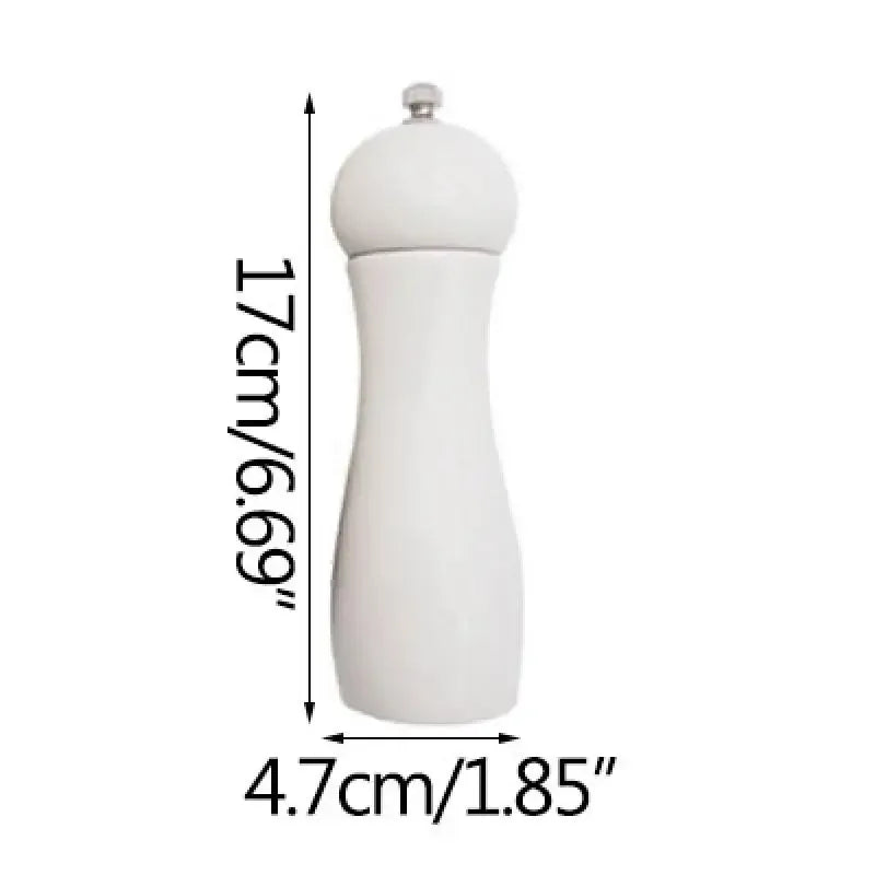 Tejesa 6" Wooden Manual Pepper With Adjustable Coarseness Salt And Pepper Mill Herb Grinder Spice Mill Multifunction Cruet Kitchen Tool