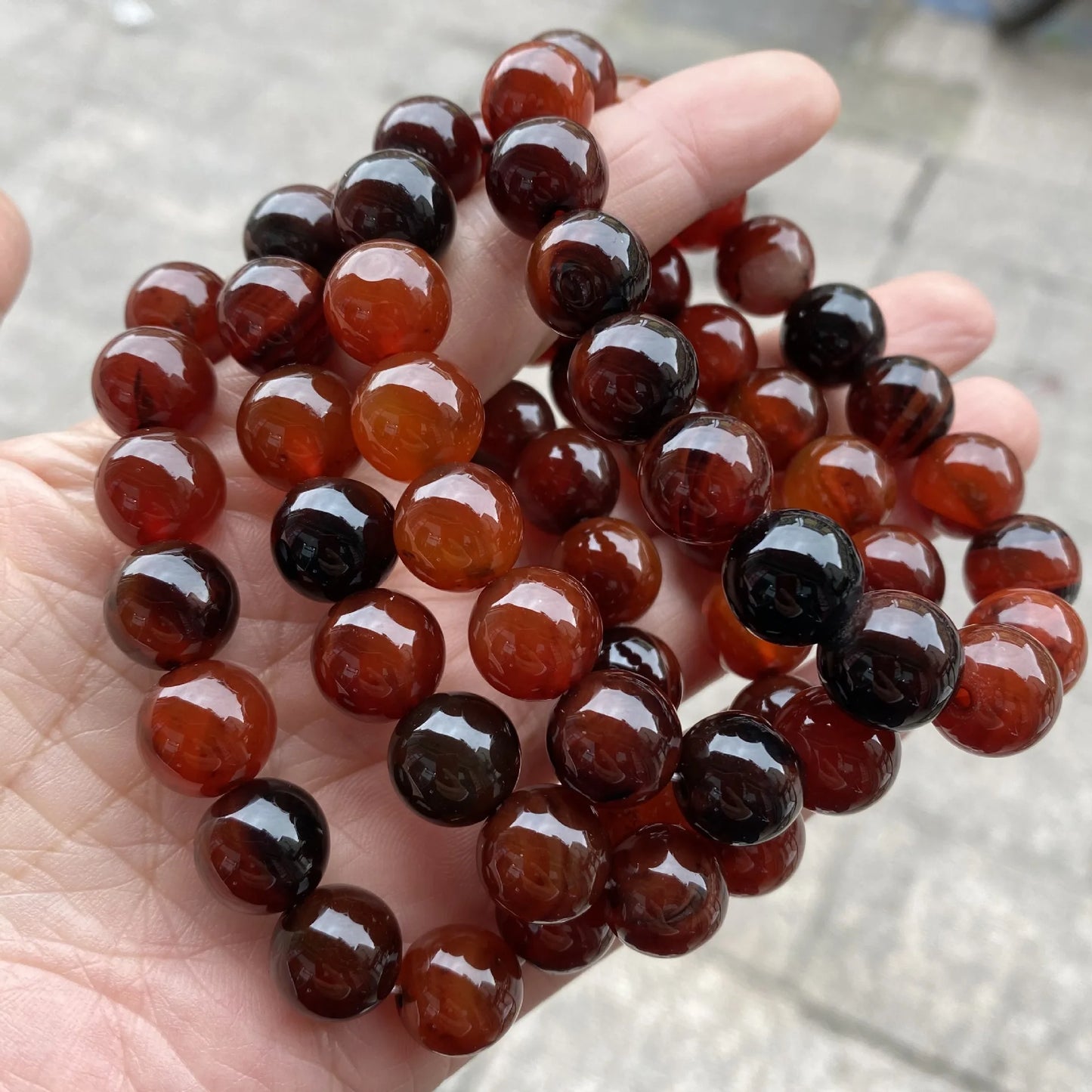 Hemasa Fantasy Dream Agate Bead Bracelet / Yoga Healing Meditation Jewelry