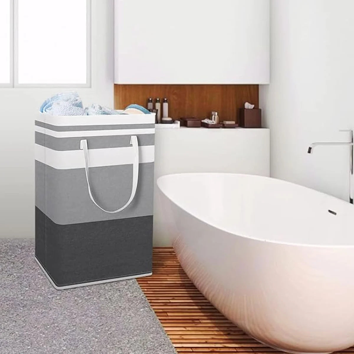 1PC Waterproof Foldable Hamper Portable Hamper Suitable For Bedrooms Laundry Rooms Dormitories