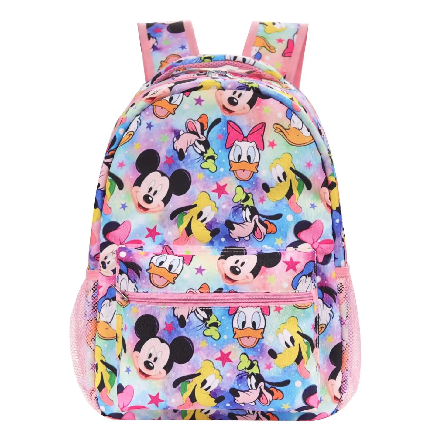 Disney Mickey Minnie New Girls' School Bag Luxury Brand Cartoon Cute Girls' Backpack Large Capacity Fashion Children's Backpack