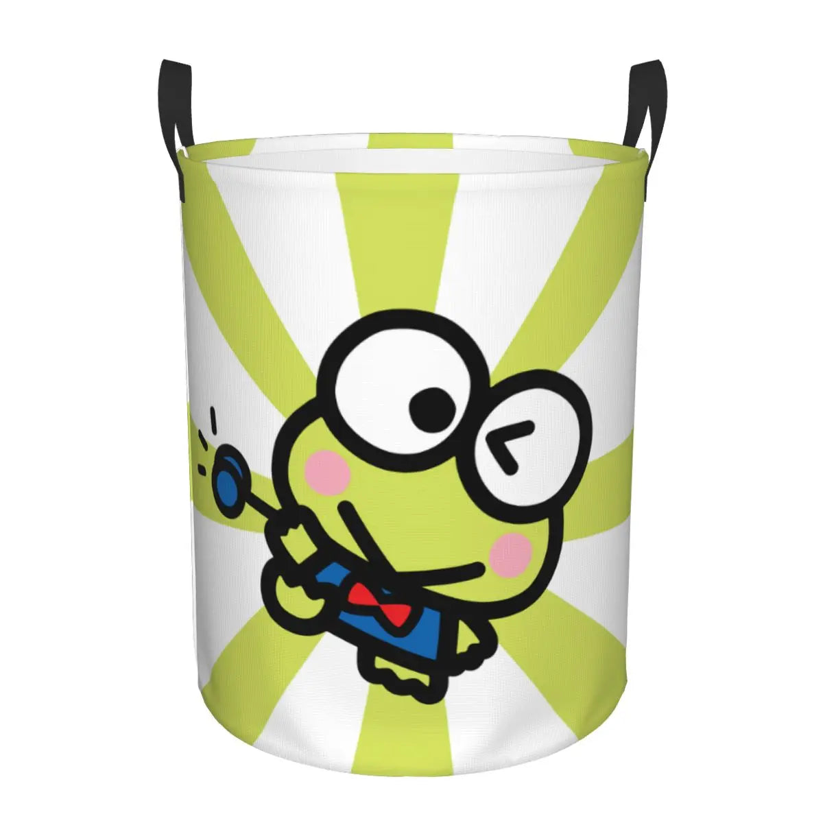 Tejesa Laundry Basket Foldable Large Capacity Clothes Storage Bin Big -eyed Frog Anime Baby Hamper