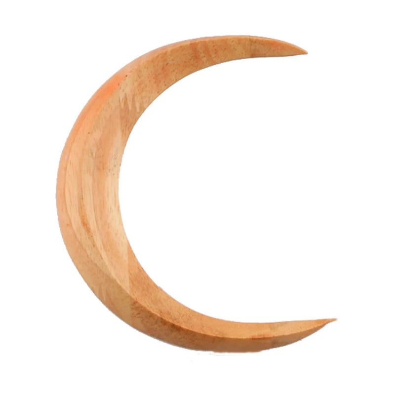 Hemasa Carved Crescent Moon Wooden Hair Stick for Women