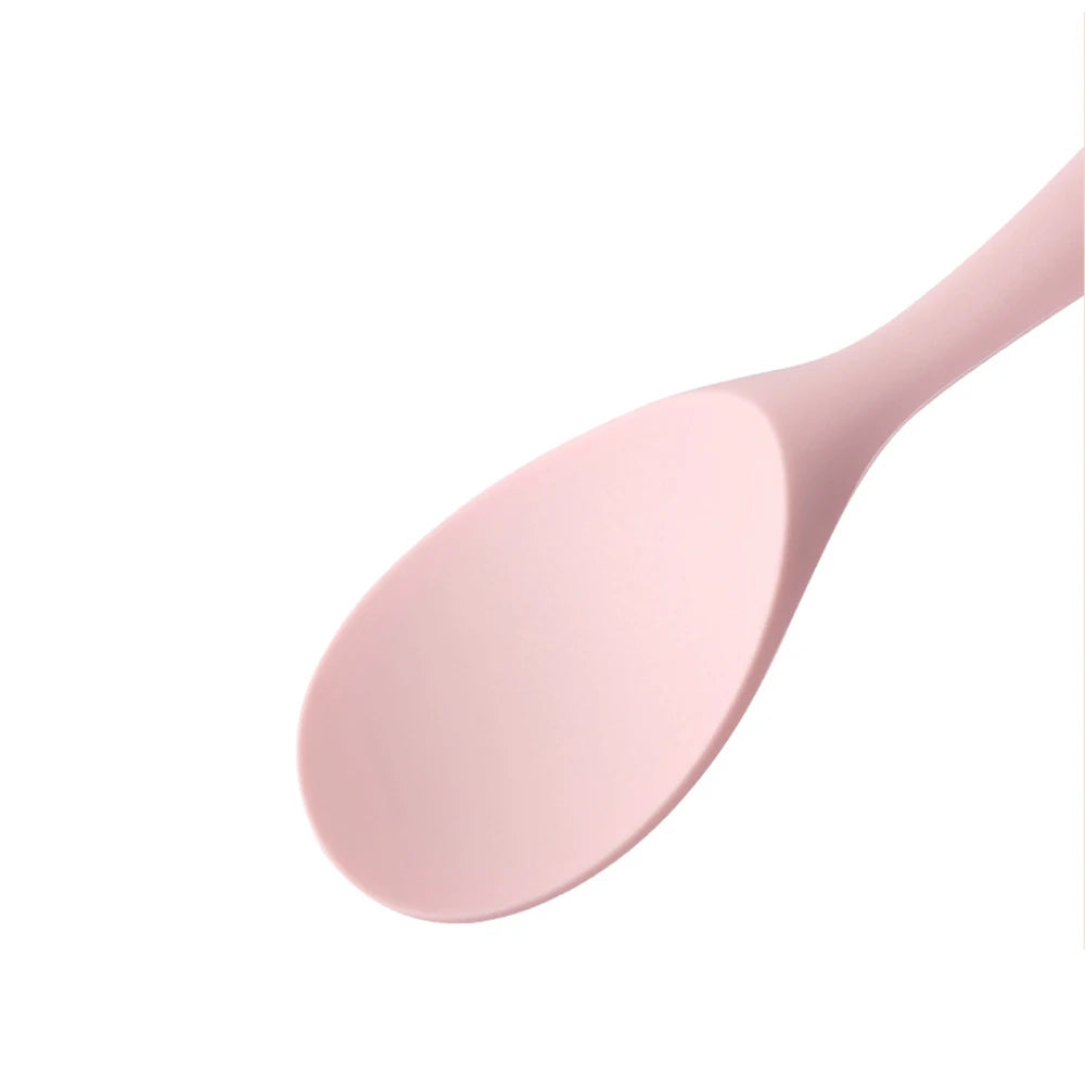 Hemasa 1PC Food Grade Silicone Rice Spoon Household non Stick Pot Cooking Spoon High-temperature Resistant Kitchen Tools