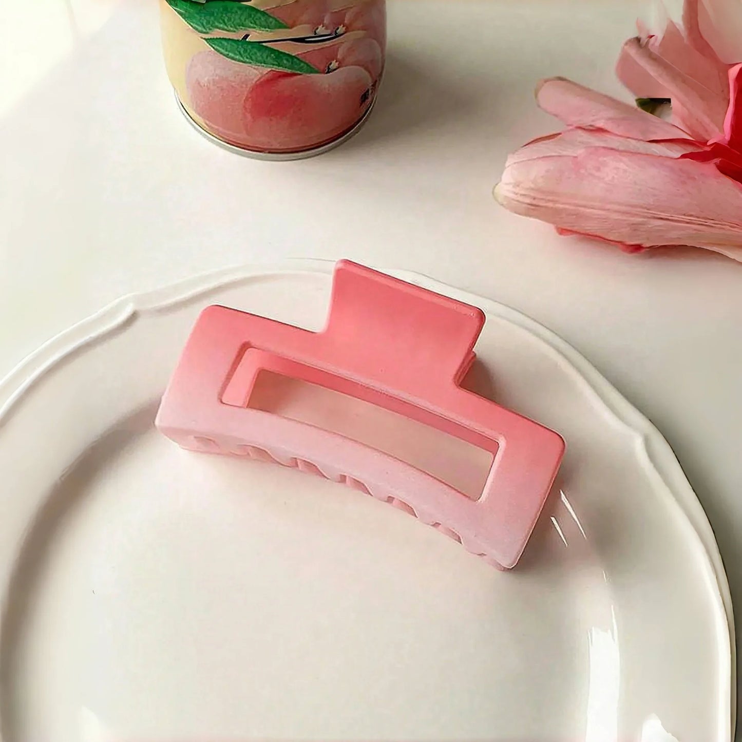 Tejesa 8-Piece Set Gradient Color Pink Korean New Hair Clips Sweet Candy Color Claw Clip Hairpins Matte Headwear for Girls