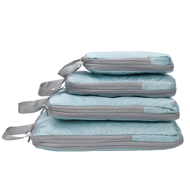 Tejesa Compressible 4-Piece Set Business Travel Storage Bag, Simple and Fashionable Multi-Functional Vertical Waterproof Organizer Bag