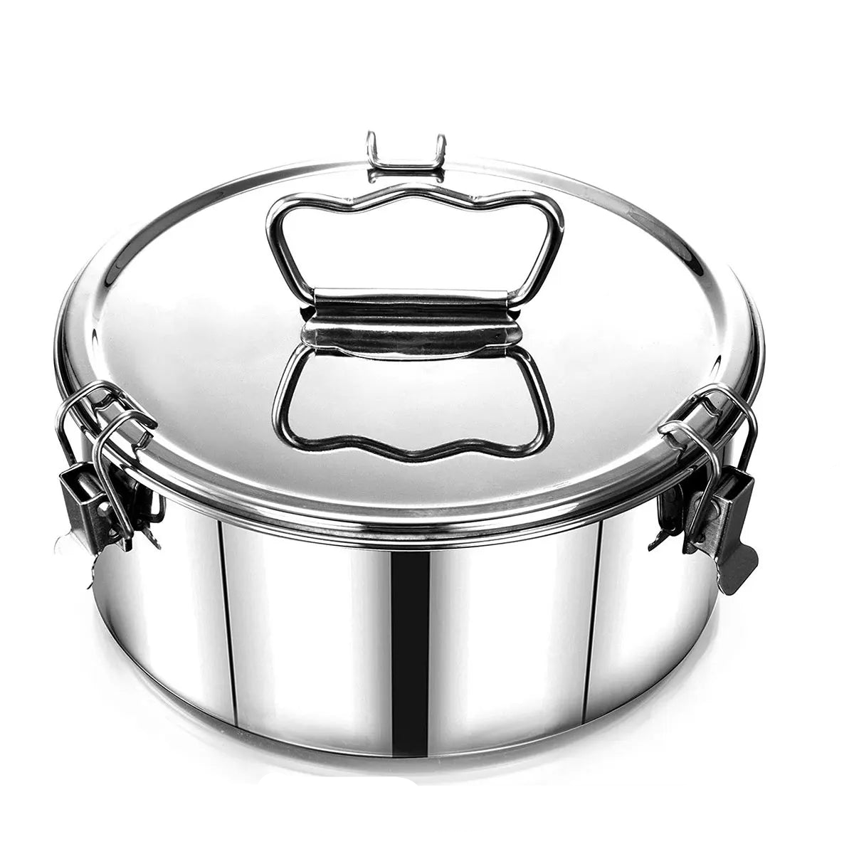 Tejesa 2/1 Tier Flan Pan Mold Breakfast Steamer Cake Baking Flan Pot for Chocolate Cupcake Pudding Large Capacity Lunch Box Dough Bowl