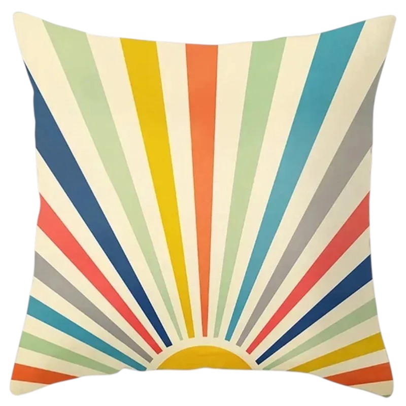 Hemasa 4Pcs Decorative Pillow Bedroom Sofa Car Cushion Cover Abstract Line Pattern Series Throw Pillow