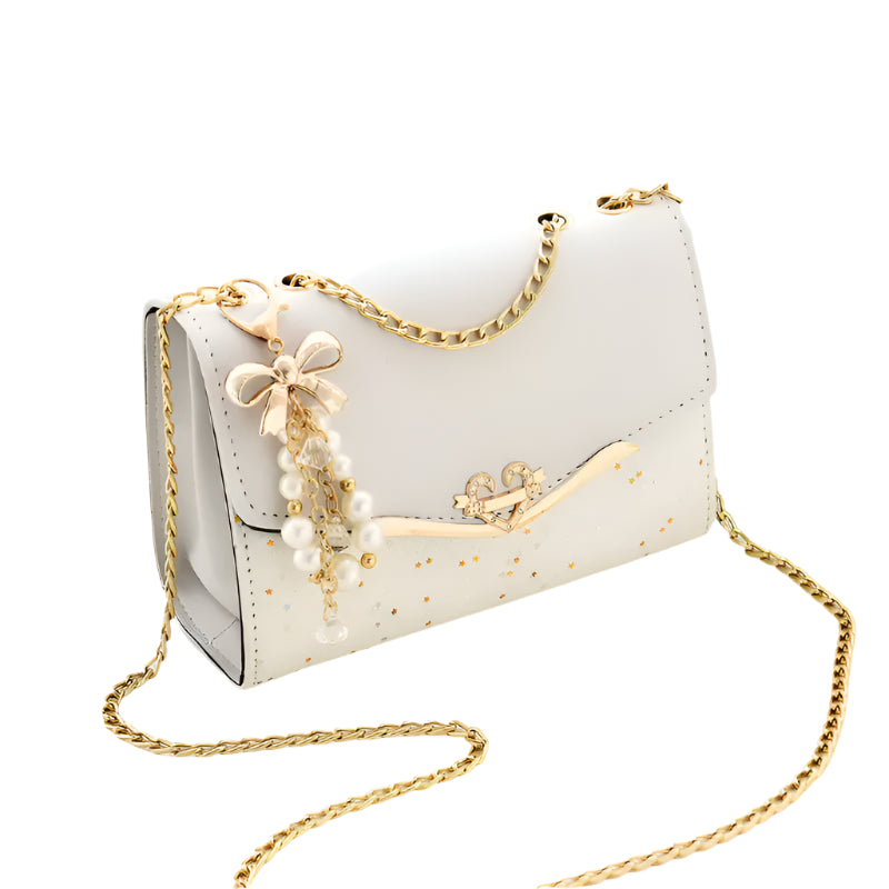 Hemasa  Small Square Bag Girls Shoulder handbag Cross Square Tassel Pendant Sequins Bag