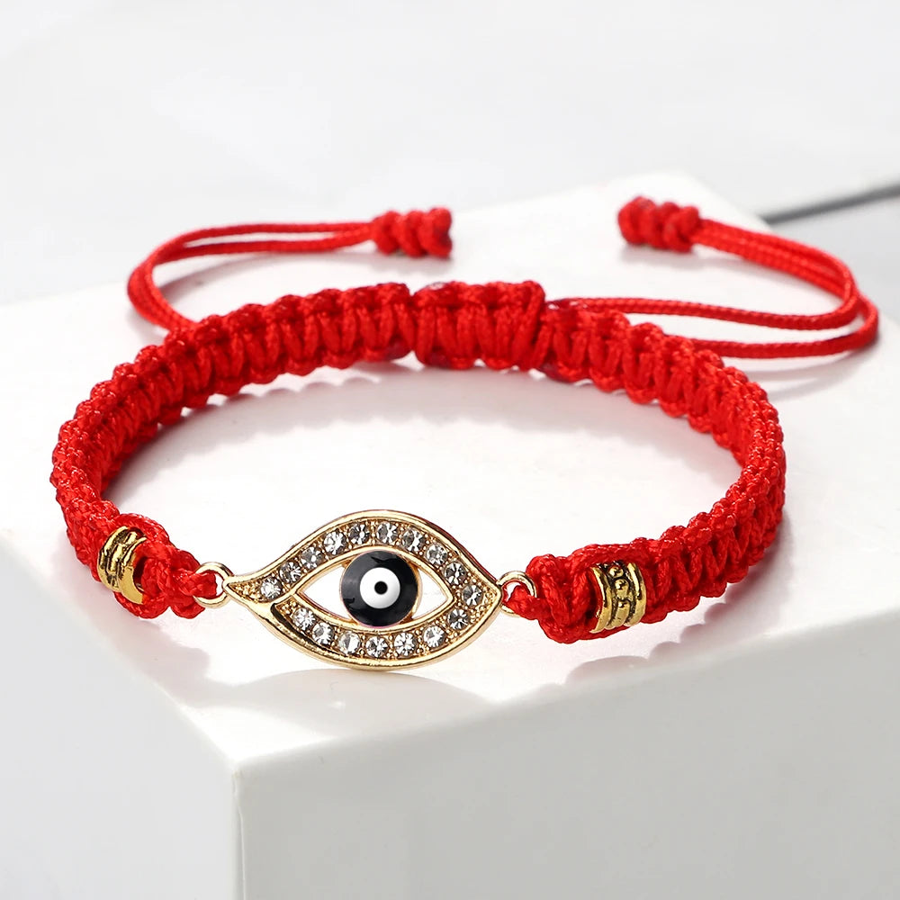 Lucky Eye Turkish Evil Eye Bracelets For Women Men Handmade Braided Rope Lucky Red String Bracelet Charm Friendship Jewelry Gift