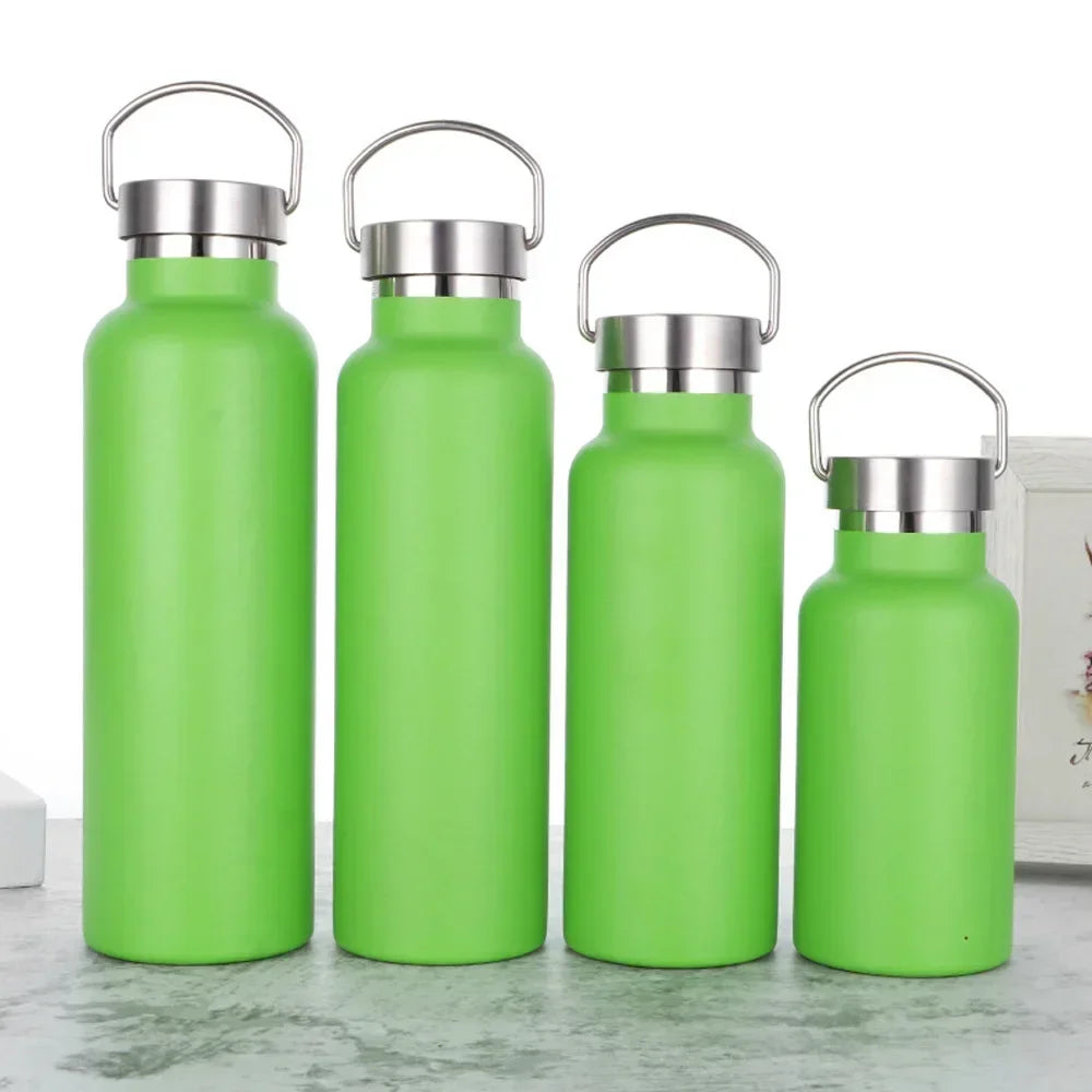 Hemasa Stainless Steel  Tumbler Cups with Lid Portable Outdoor Vacuum Flask Children's Water Bottle 350ML/ 500ML/ 750ML
