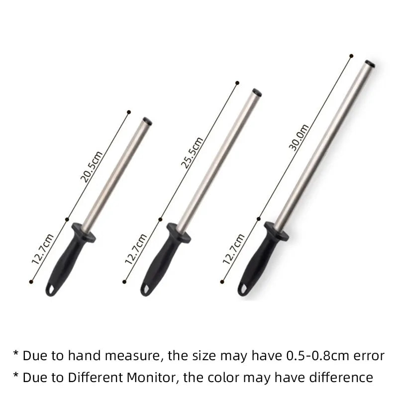 8/12 Inch Diamond Steel Stick Rod Knife Sharpener Honing Steel Knife Sharpening Rod Durable Sharpening Stone For Kitchen Gadgets