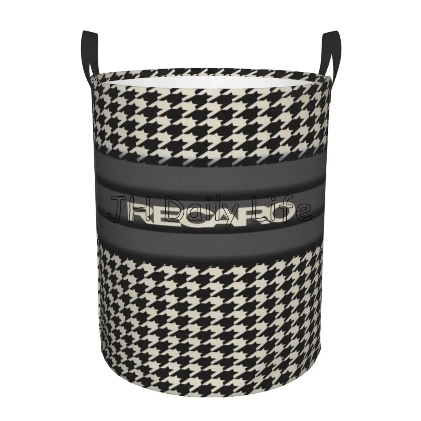 Recaros Logo Print Laundry Basket Foldable Clothes Hamper for Nursery Kids Toys Storage Bin Large Capacity Circular Hamper