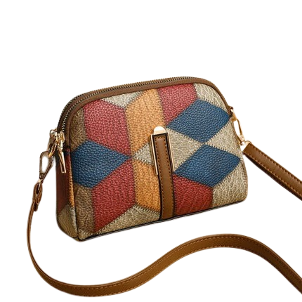 Hemasa  Shoulder Bags for Women /Double Zipper Crossbody Bag Ladies PU Leather Wallet