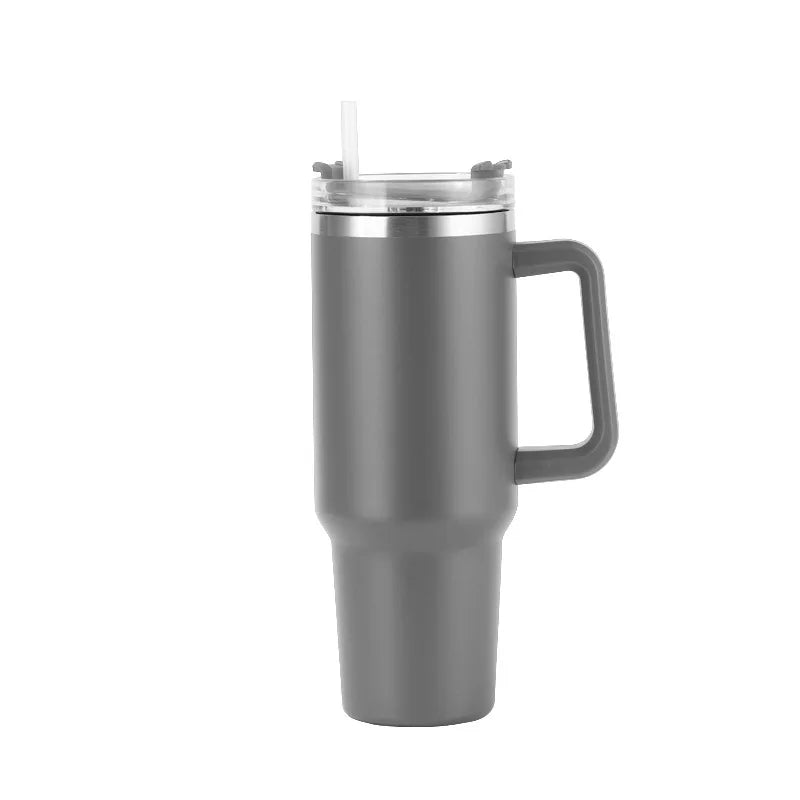 Hemasa 40oz Stainless Steel Insulated Water Bottle With Handle Drinking Cups Keeps Cold Tumbler With Lid Straw Mug for Summer Outdoor
