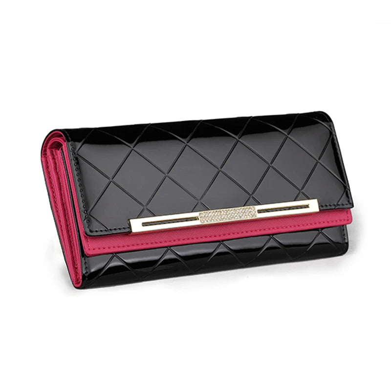 Hemasa Black Colour Luxury Designer Women's Wallets Card Holder Purses for Women