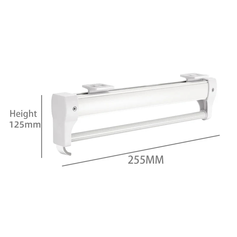 Hemasa Adjustable Wardrobe Clothing Rail Heavy Duty Pull-Out Closet Valet Rod 25CM Top Mount Wardrobe Hanger Rack Bar Ball Slide
