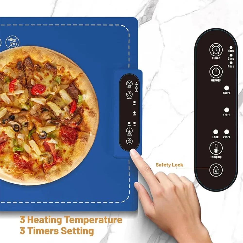 Hemasa Food Warming Mat Electric Warmer Tray for Countertop and Buffet, Foldable Heater Food Pad