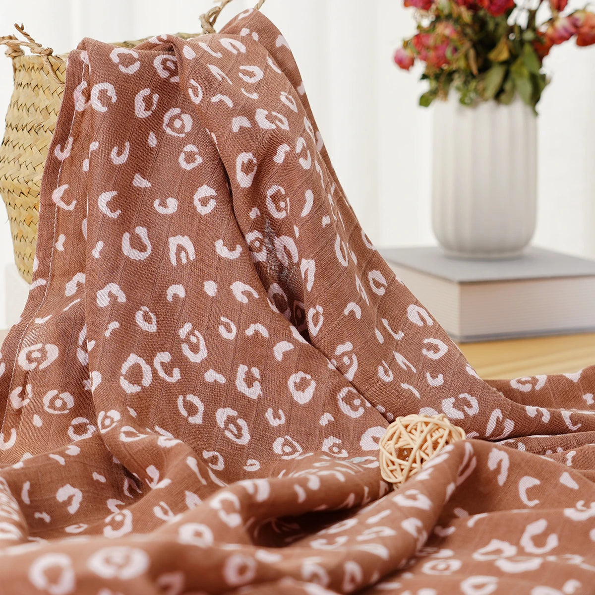 Tejesa Bamboo Cotton Baby Muslin Swaddle Blanket Newborn Bath Towel Infant Wrap