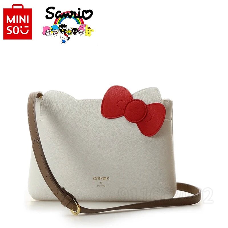 MINISO Hello Kitty New Mini Backpack Luxury Brand Original 2-piece Set Women's Backpack Cartoon Cute Women's Bag Fashion Trend