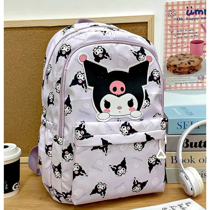 Sanrio Backpack Anime Kuromi Cinnamoroll My Melody Student Bag Large Capacity Women Bag For Children Girls Gift