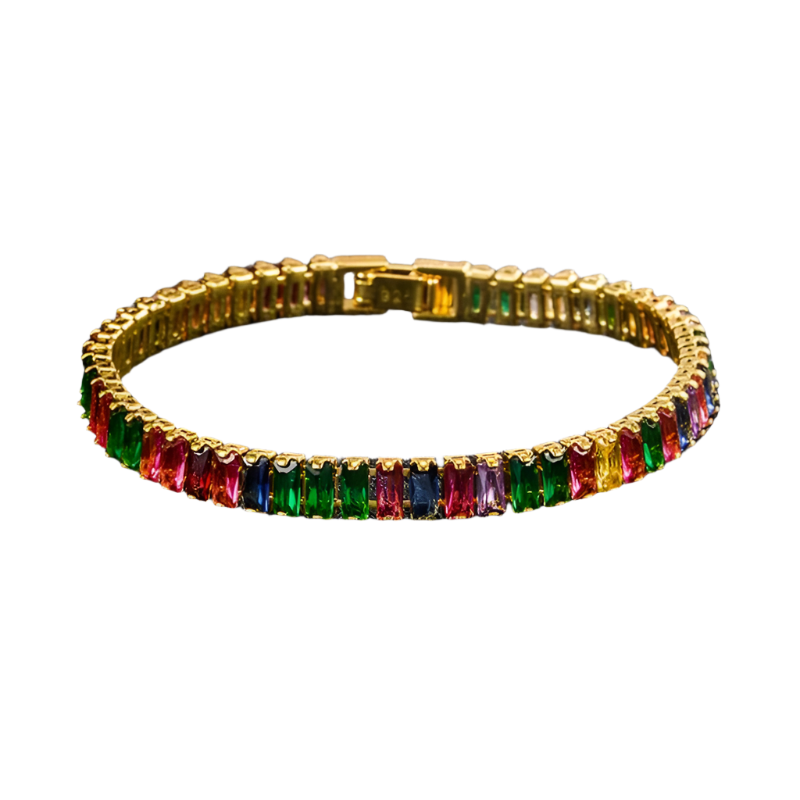 Hemasa 925 Sterling Silver Bracelet Luxury  Zirconia Hand Jewelry Bracelet Women /Girls