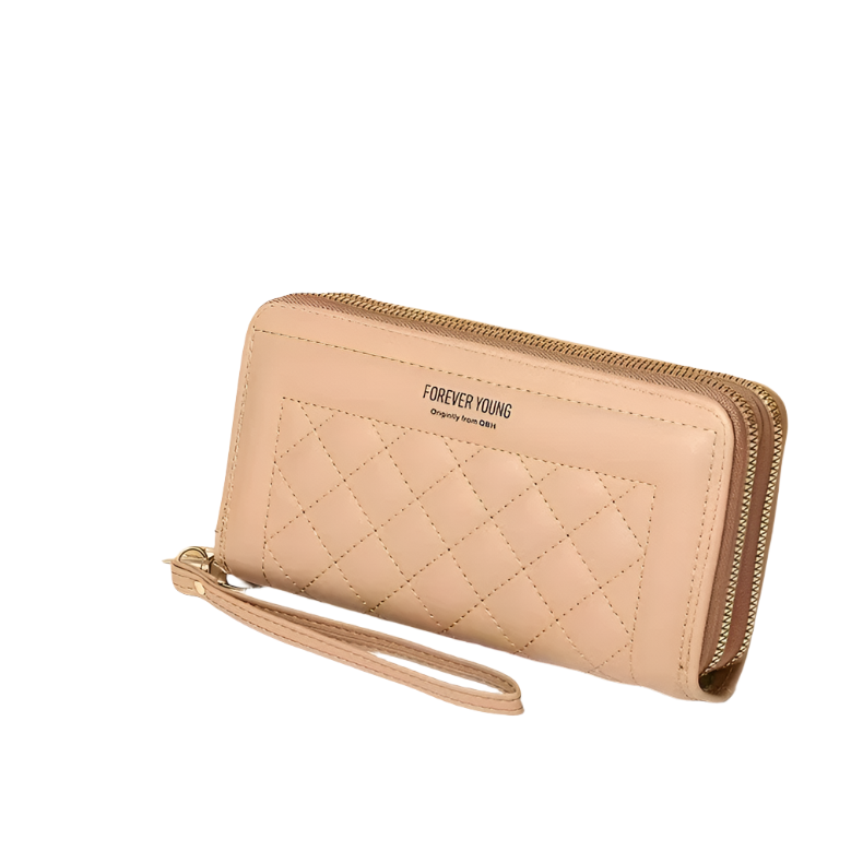 Hemasa Women's Mobile Phone Bag with Double Zipper Wallet large capacity Card Bag Coin Purse