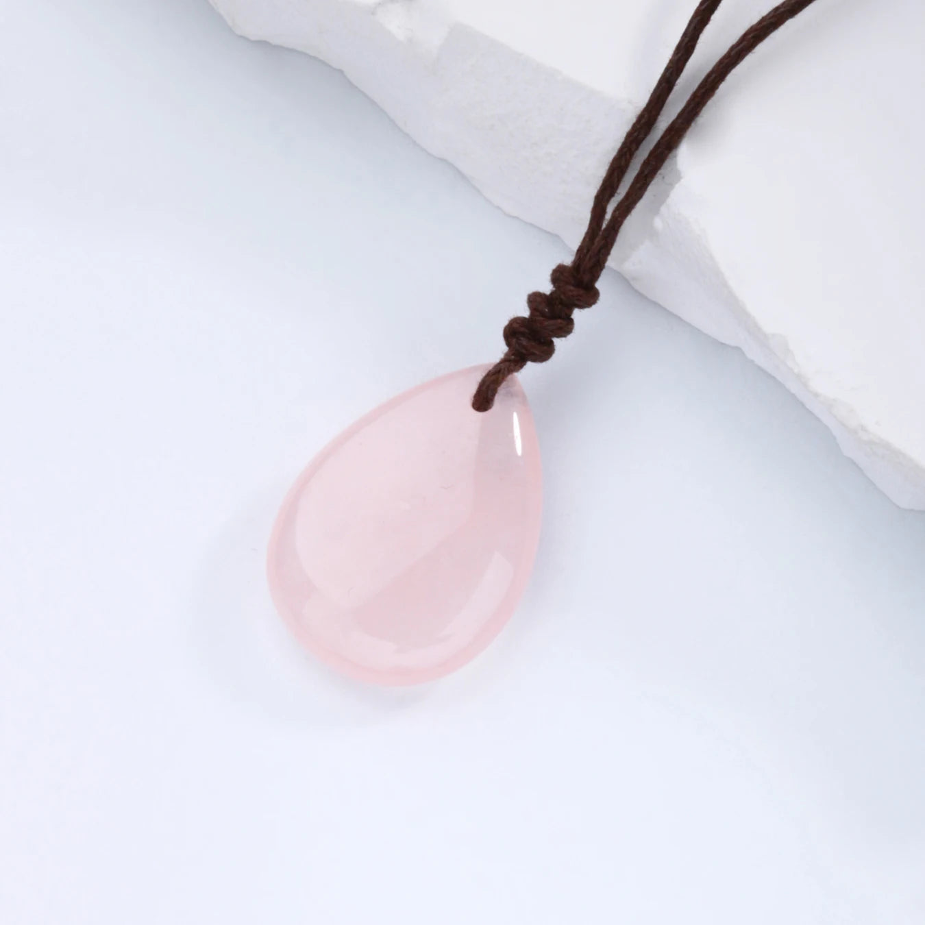 Hemasa  Fashion Adjustable Natural Stone Water Drop Pendant Necklace for Men Women Tiger Eye Stone Necklace Man Jewelry