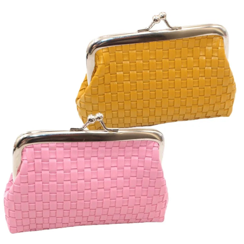 2024 New Lipstick Storage Bag Pure Color Fans You Short Clip Package Lady Crocodiel Pattern Kiss Lock Coin Purse  Cute Wallet