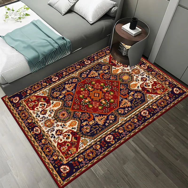 Persian retro carpet living room bedroom mat non slip area  Moroccan decorative  floor