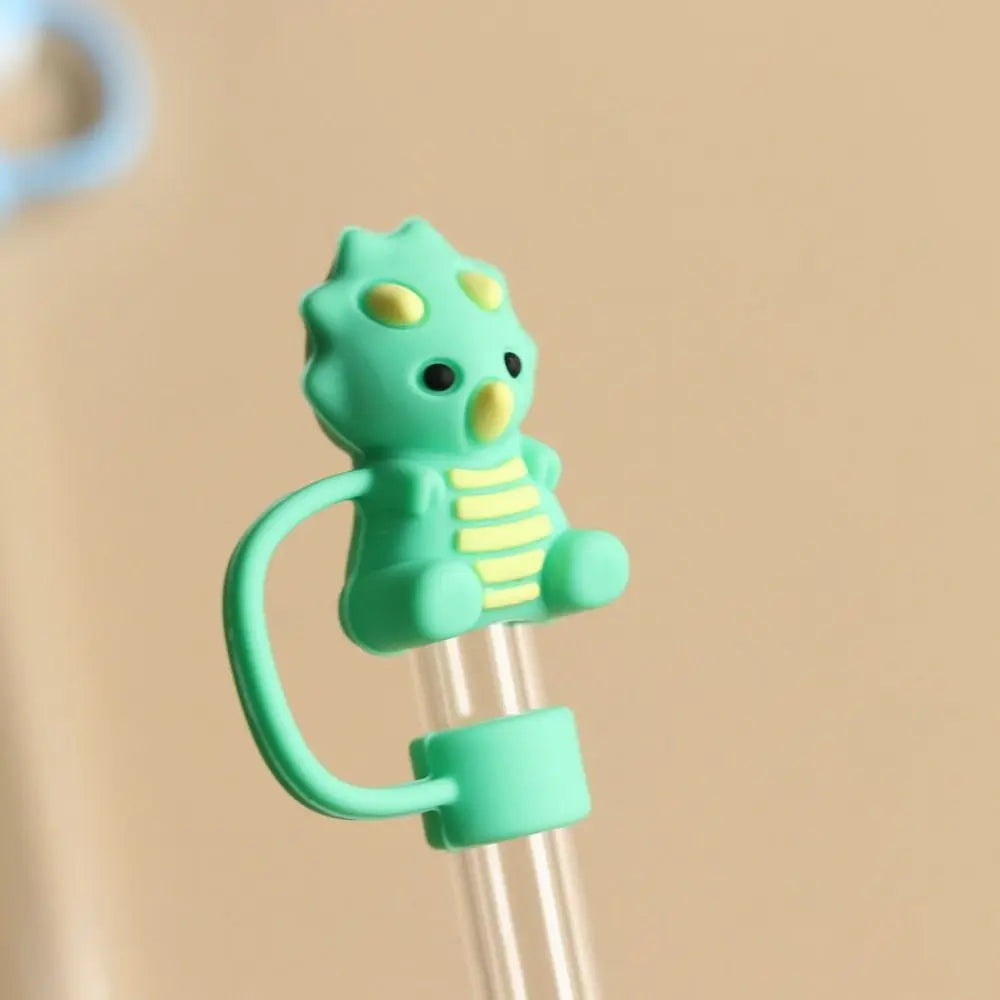 Hemasa 1PC Creative Reusable Silicone Straw Plug  / Drinking Dust Cap Dust-proof Straw  cups