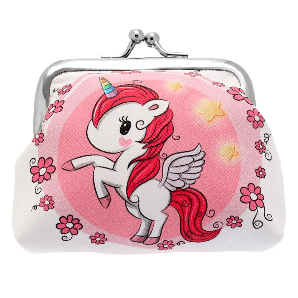 Women's Wallet Mini Unicorn Wallet Card Holder Case Coin Purse Clutch Change Bag Children's Wallets Change Holder Bags For Girls