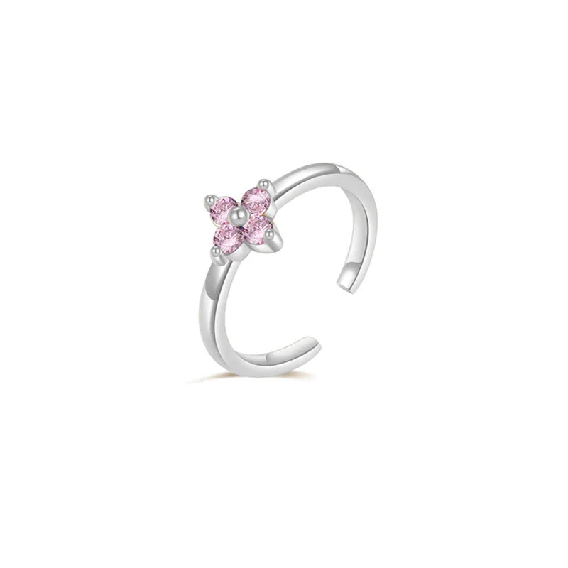 New Gold Plated Color Zircon Toe Ring High Quality Non Fading Jewelry Fashion Luxury Accessories Women's Summer Gift
