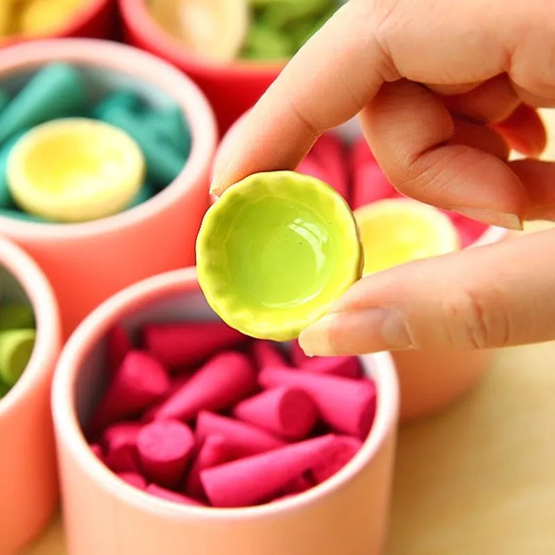 40Pcs/Box Bullet Head Backflow  Incense Cones  Aromatherapy Regulating Emotion Use In The Home Office Teahouse Yoga