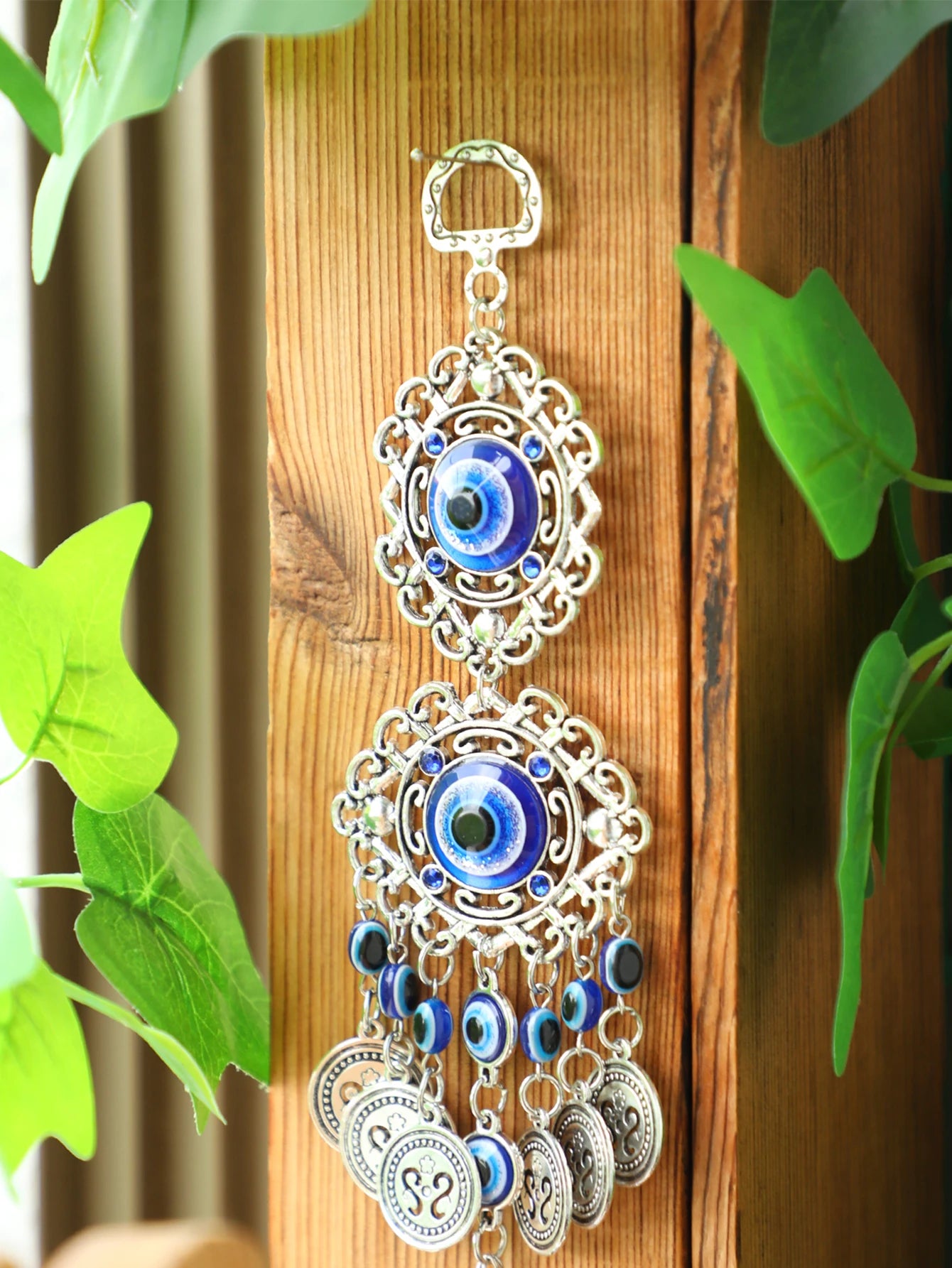 Heamsa Evil Eye Hanging Wall Decor Mental Wall Art Garden Decoration Outdoor Home Decoration Accessories