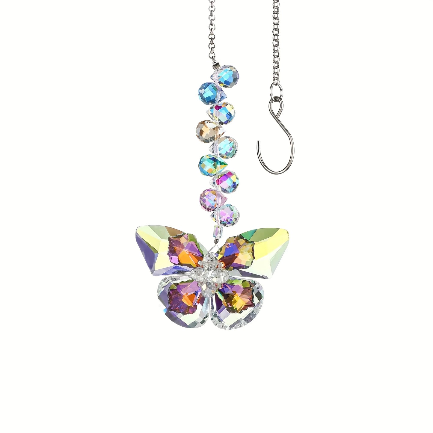 Tejesa 1/4 piece crystal butterfly sunflower hanging ornament/decoration/ rainbow maker sun catcher