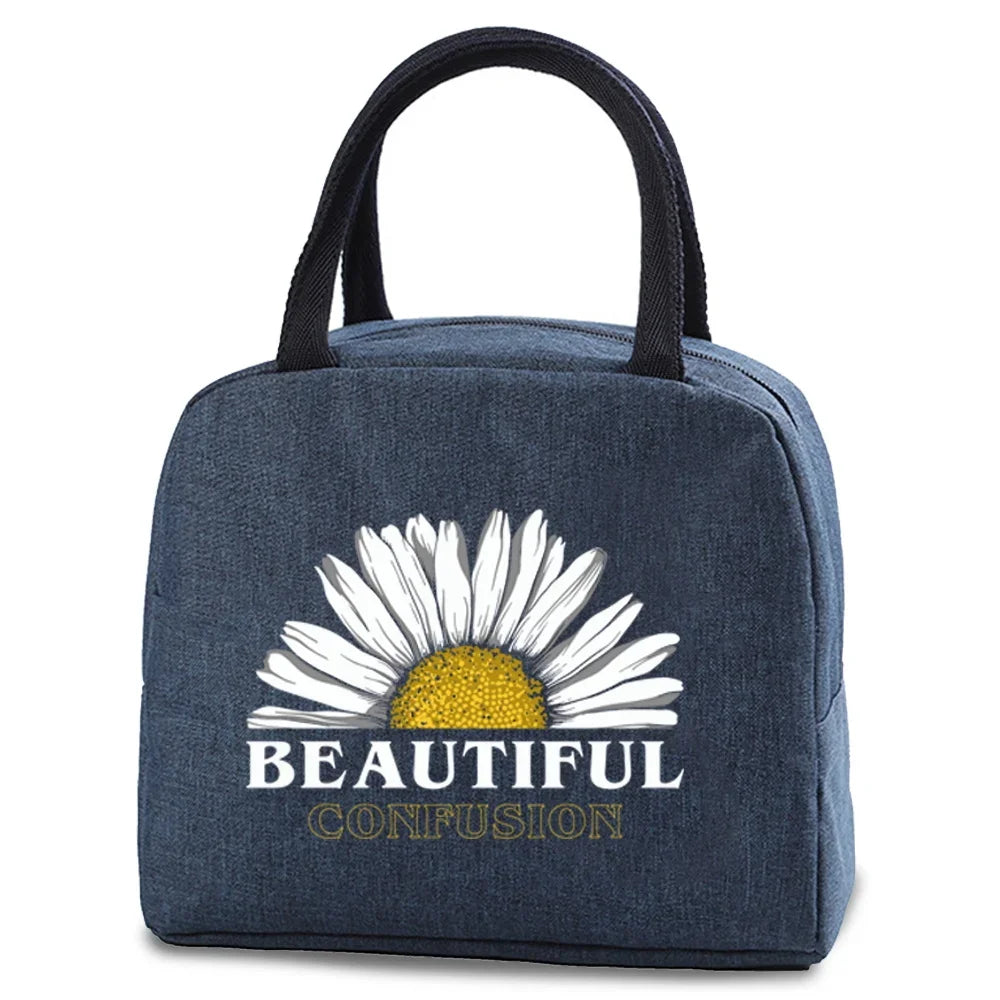 Tejesa Lunch dinner Picnic Bag Insulated bag Cooler Tote Portable Canvas Thermal Cold Food Container For men women Kids Travel Handbag