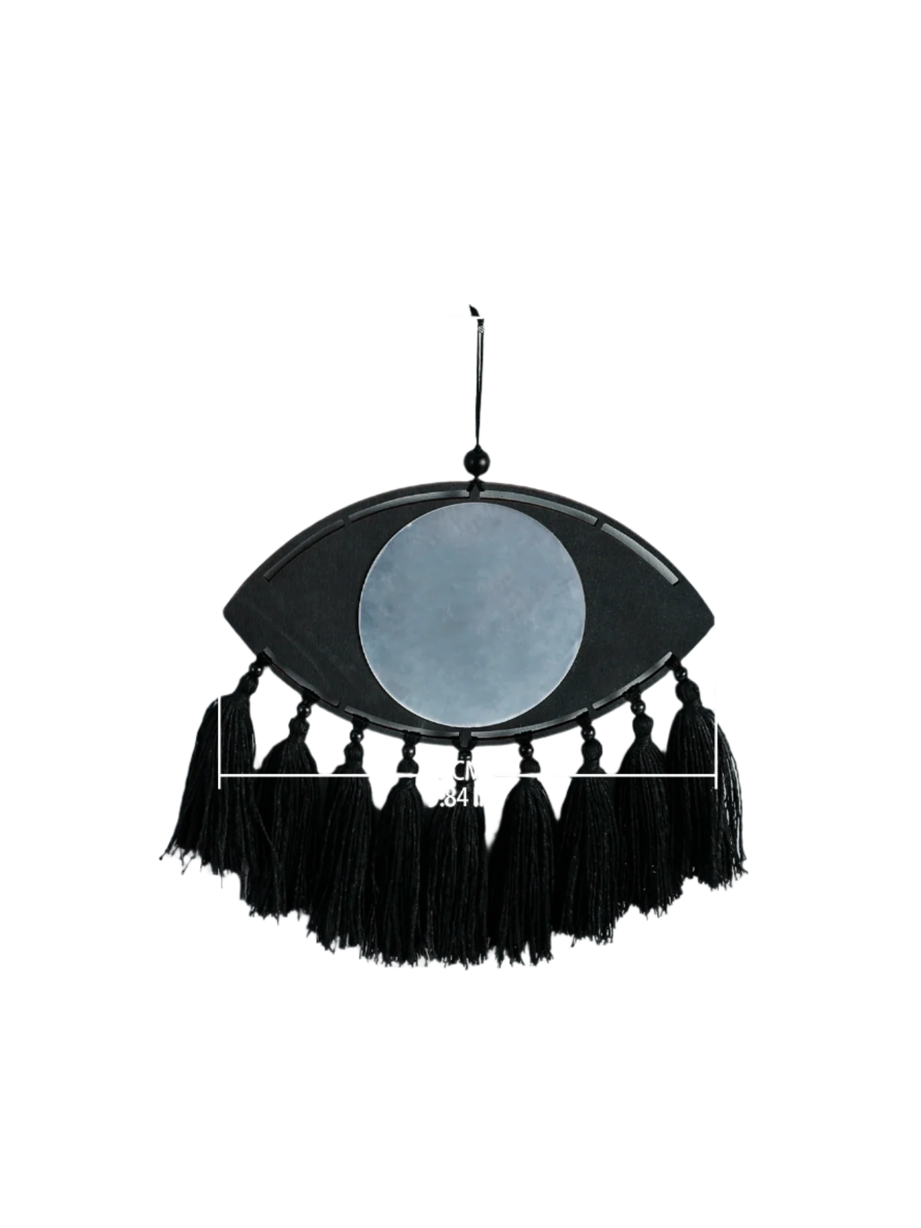Hemasa Macrame Mirror Black Evil Eye Decorative Mirrors /Home Decoration Tassels  Decor Home Ornament Gift