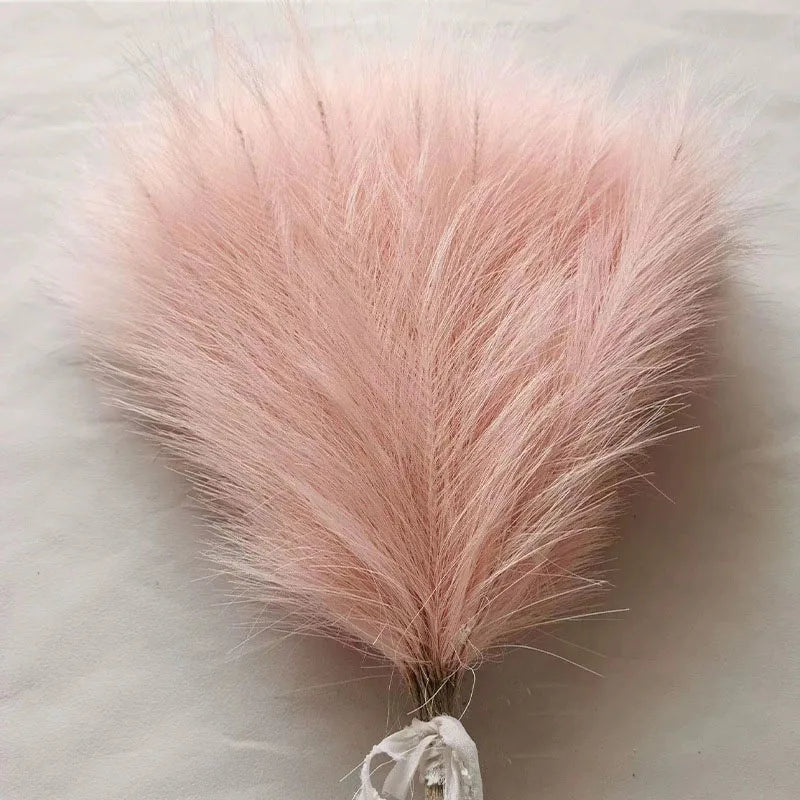 Artificial Pampas Grass 1/5/10/30pcs Fake Pampas Grass Flower Boho Wedding Bouquet Home Decor Table Flower Arrangement Decor