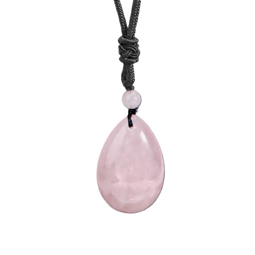 Hemasa Natural Stone Male Necklace for Women Water Drop Pendant Healing Tiger Eye Amethysts Crystal Pendants Necklaces H351