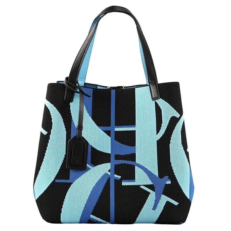 CH Brand Women's Tote Bag Large Capacity Multifunctional Letter Fly Weave Design Autumn Winter New Women's Handbag