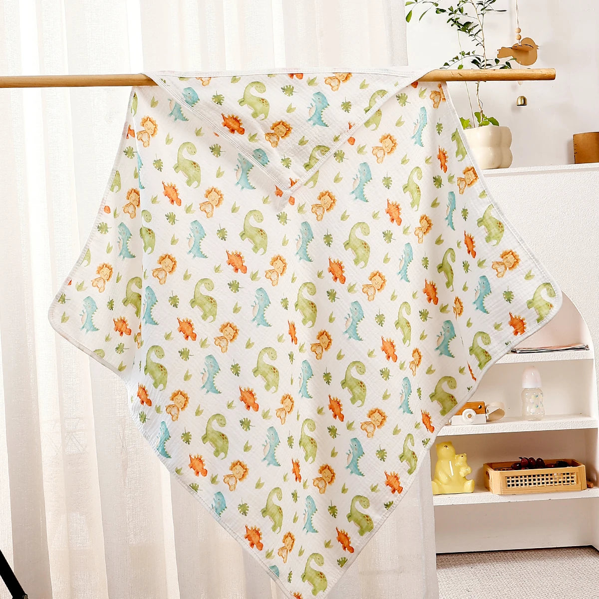 Tejesa 2Pcs New 100% Cotton Breathable Baby Swaddle Blanket Newborn Bath Towel Infant Quilt