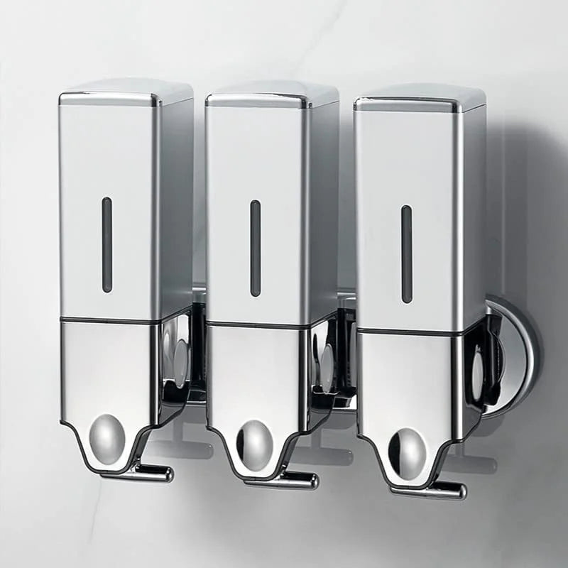Hemasa 500Ml Manual Press Liquid Soap Dispenser /Wall Mount Soap Shampoo Gel Shower Liquid Container for Bathroom