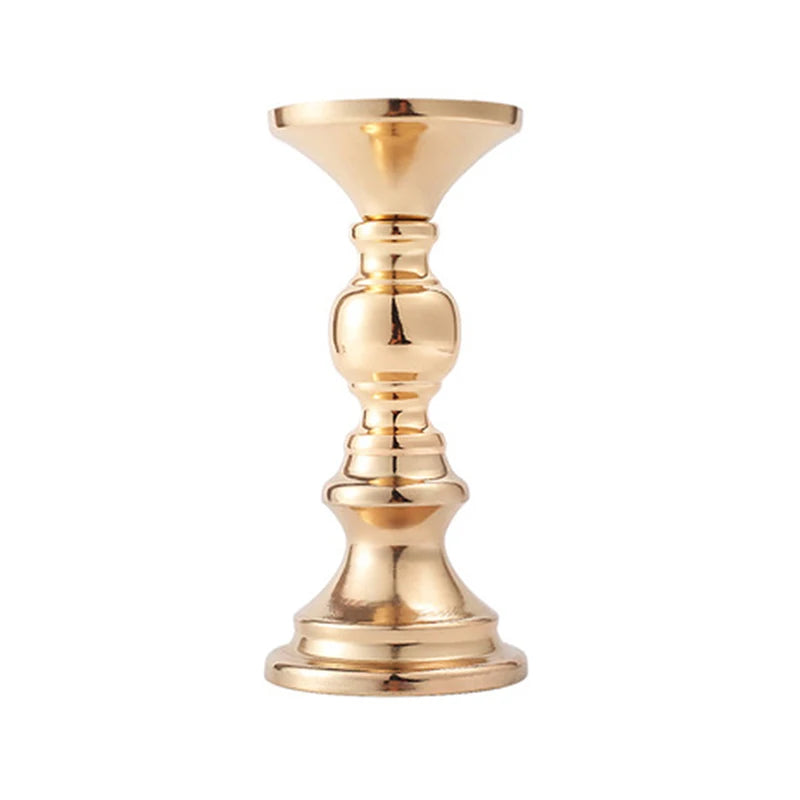 Tejesa Golden Candle Holders Wedding Table Decorations Metal Stand Candlestick For Wedding Birthday Bar Party Living Room Home Decor