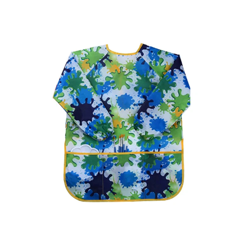 Hemasa  Art Waterproof Kids Art Smock Painting Apron Long Sleeve andPockets for Baking, Eating, Arts & Crafts